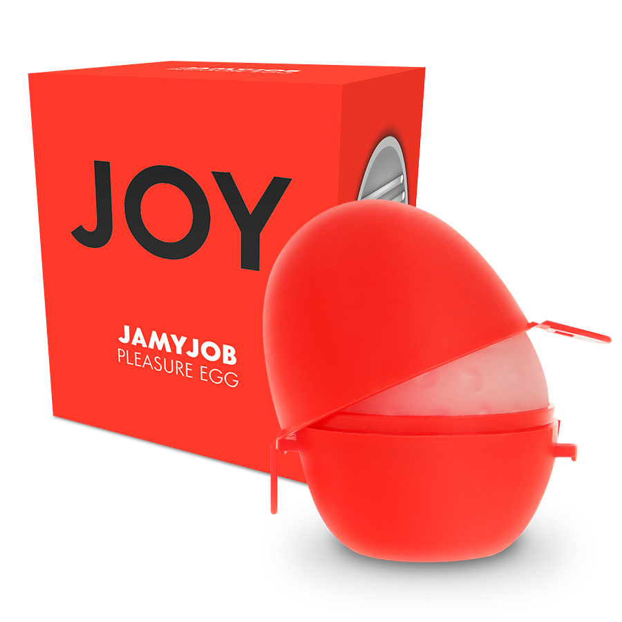 JAMYJOB -MASTURBADOR DE OVO VERSO VERMELHA DISCRETT - Sexshoptuga 