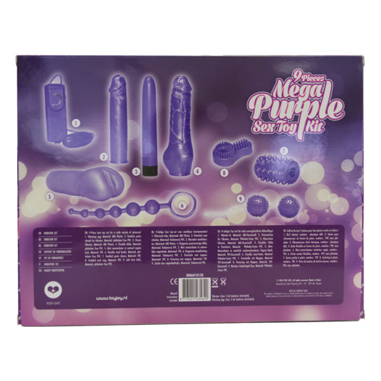 TOYJOY - SÓ PARA VOCÊ KIT DE BRINQUEDOS SEXUAIS MEGA ROXO - Sexshoptuga  Sexshoptuga 