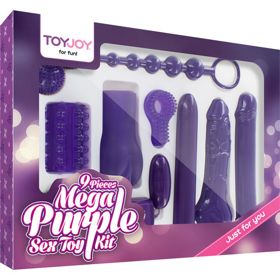 TOYJOY - SÓ PARA VOCÊ KIT DE BRINQUEDOS SEXUAIS MEGA ROXO - Sexshoptuga  Sexshoptuga 