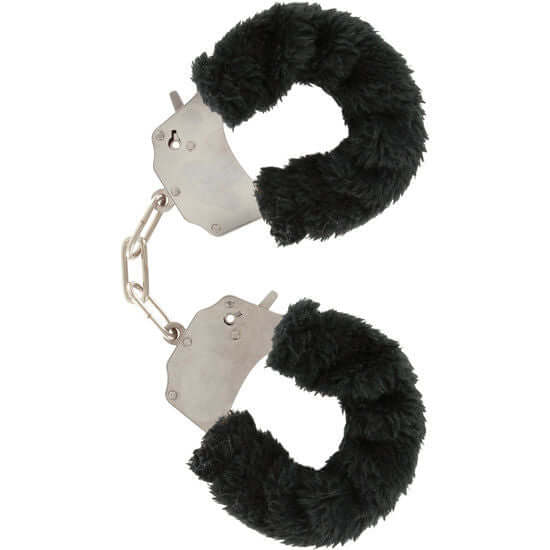 TOYJOY - FURRY FUN CUFFS BONDAGE PRETO - Sexshoptuga 