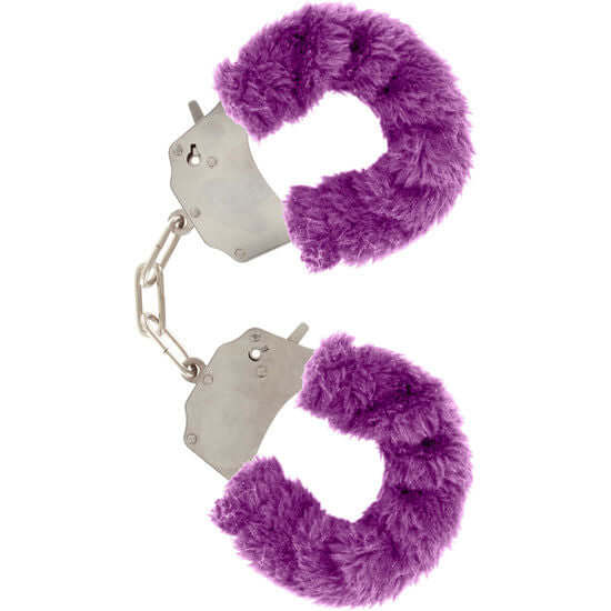 TOYJOY - FURRY FUN CUFFS BONDAGE ROXO - Sexshoptuga  Sexshoptuga 