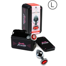 SECRETPLAY - PLUG ANAL TAMANHO L VERMELHO - Sexshoptuga  Sexshoptuga 