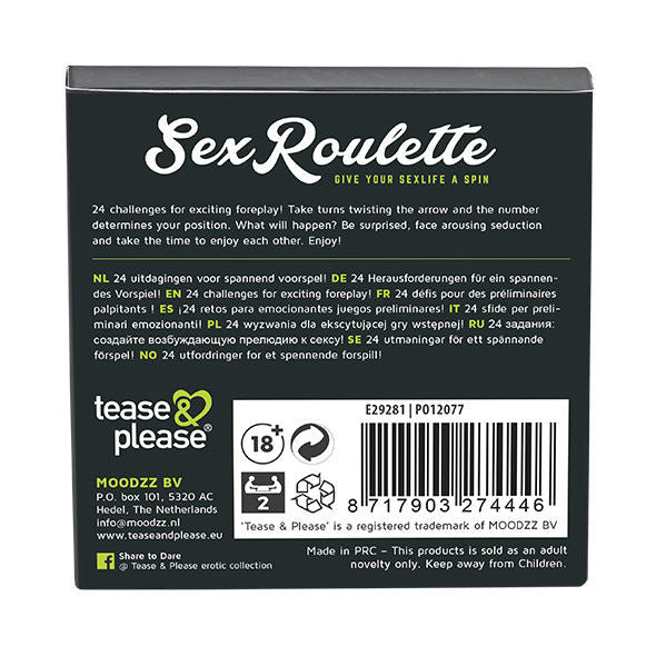 TEASE & PLEASE - PREPARAÕES DE ROLETA DE SEXO - Sexshoptuga  Sexshoptuga 