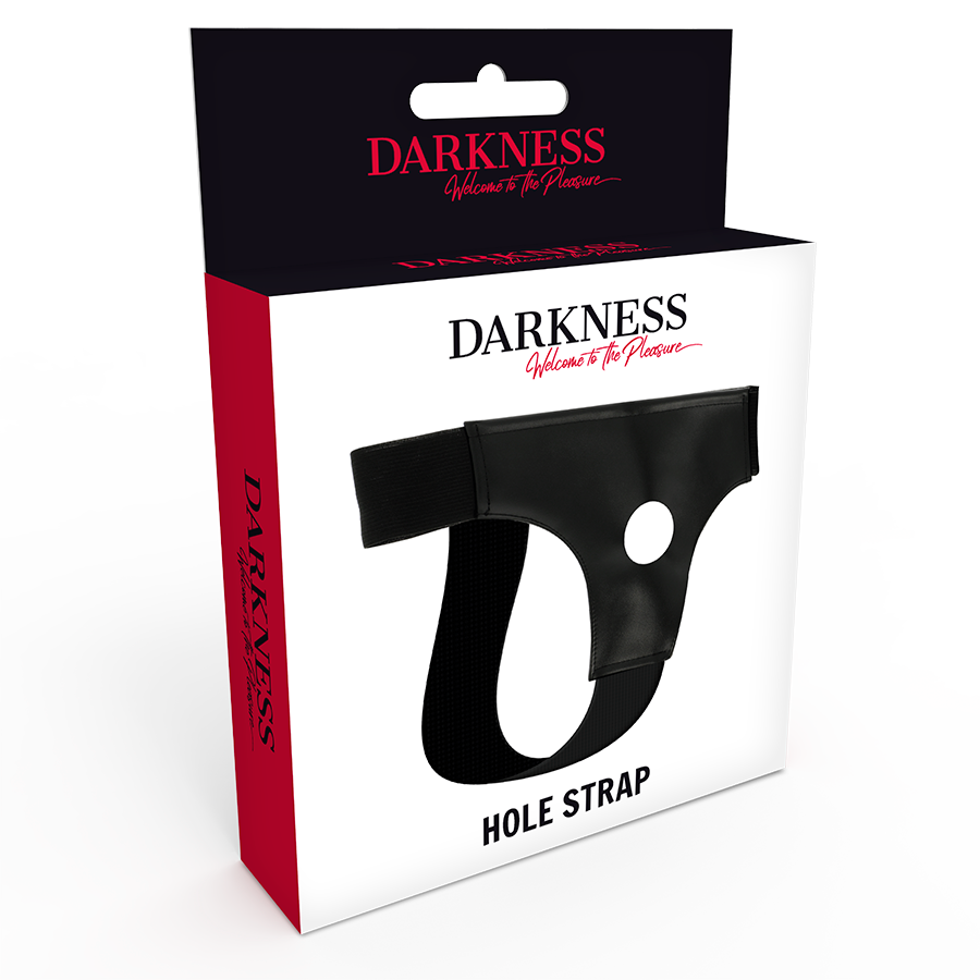 DARKNESS - ARNÊS COM FURO TAMANHO ÚNICO - Sexshoptuga  Sexshoptuga 