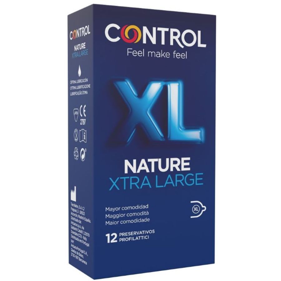 CONTROL - ADAPTA NATURE XL CONDOMS 12 UNITS - Sexshoptuga  Sexshoptuga 