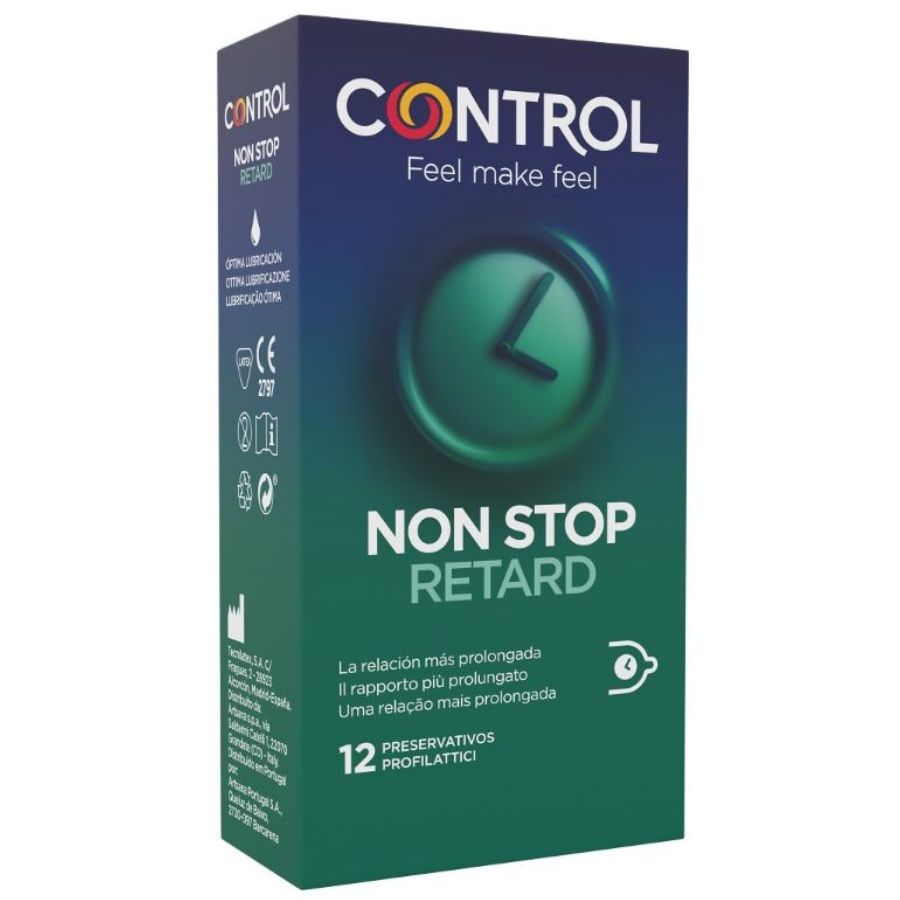 CONTROL - NON STOP RETARD CONDOMS 12 UNITS - Sexshoptuga  Sexshoptuga 