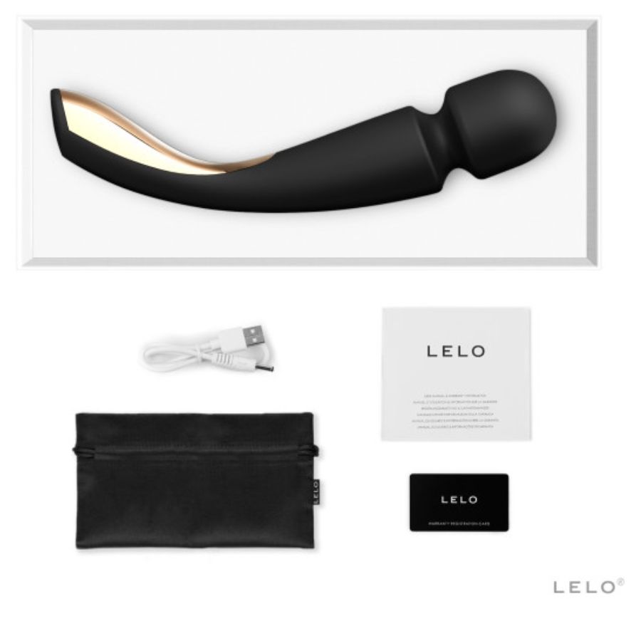 LELO - SMART WAND 2 PRETO - Sexshoptuga  Sexshoptuga 