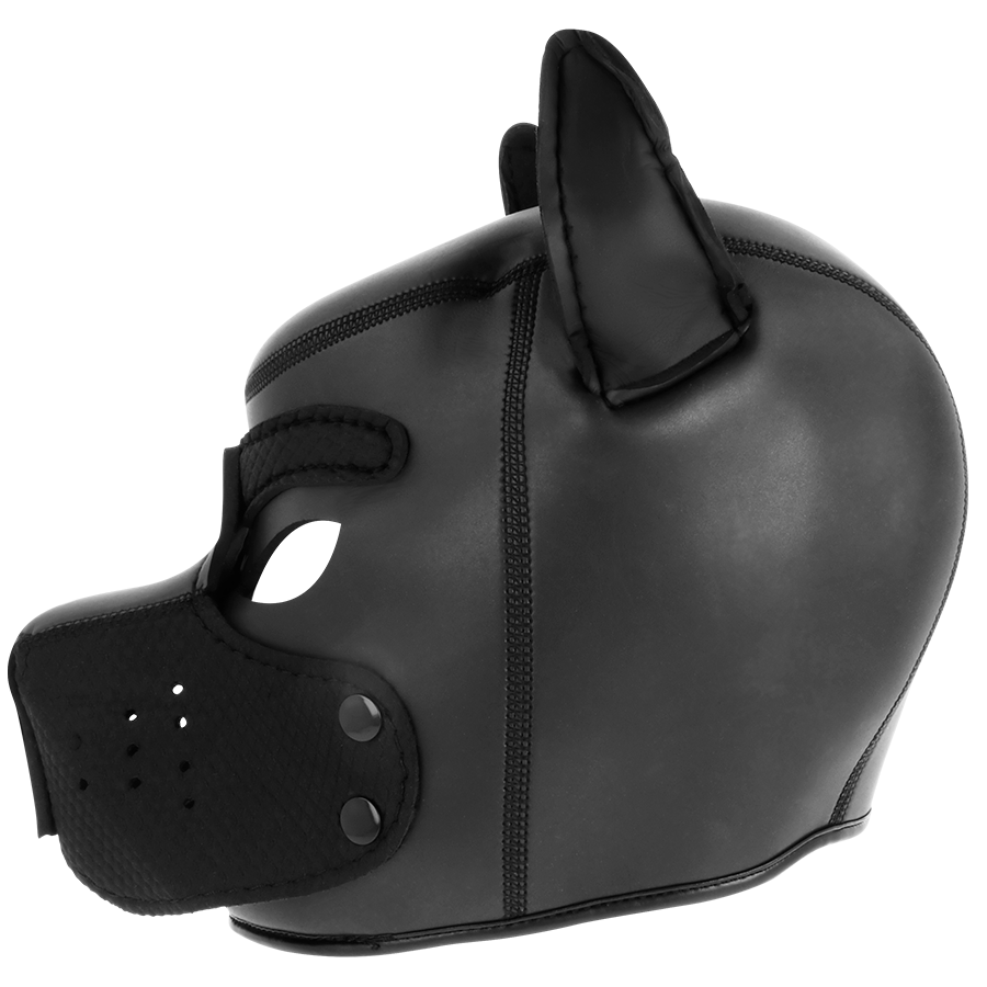 DARKNESS - MSCARA DE NEOPRENE PARA CES COM FOCINHO REMOVÍVEL L - Sexshoptuga 