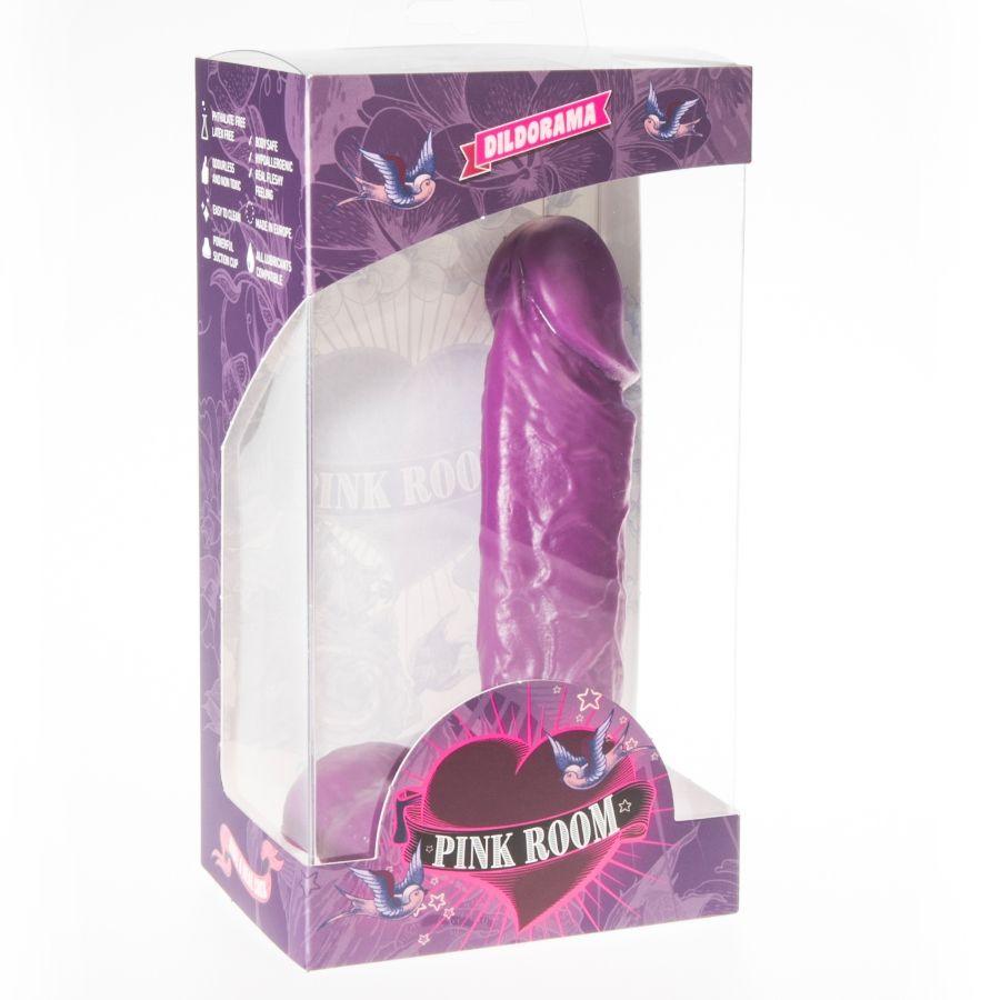 PINK ROOM - DILDO REALISTA AMADEO ROXO 15,5 CM - Sexshoptuga 