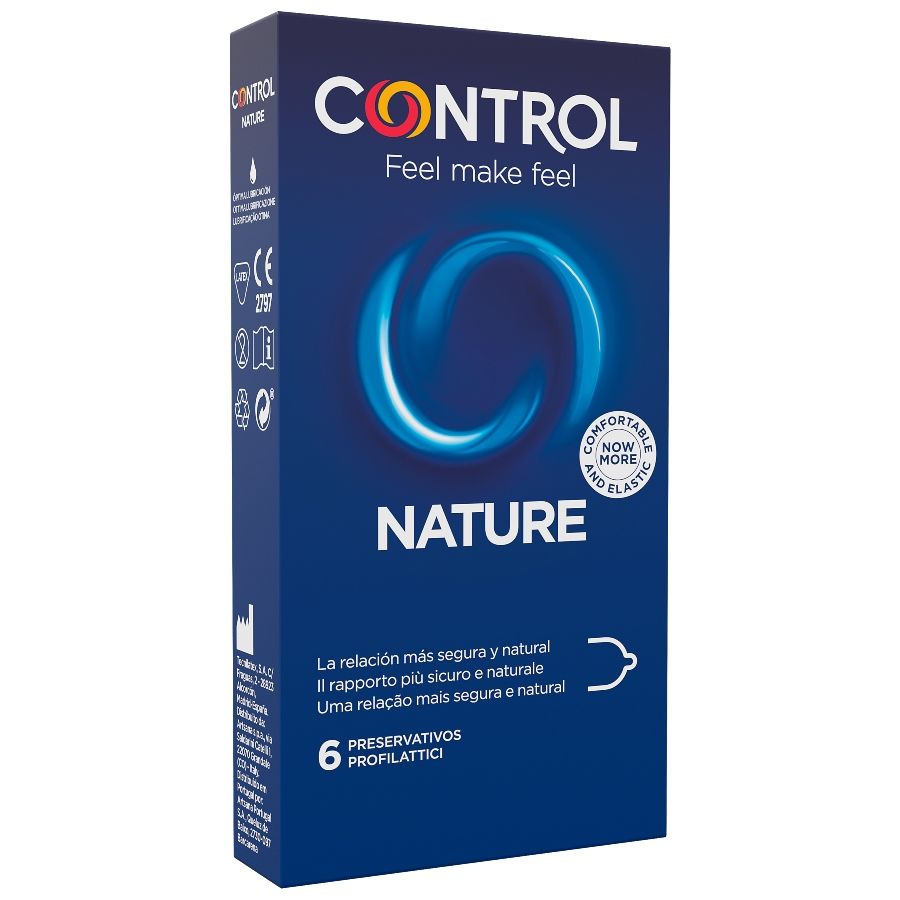 CONTROL - ADAPTA NATURE PRESERVATIVOS 6 UNIDADES - Sexshoptuga 