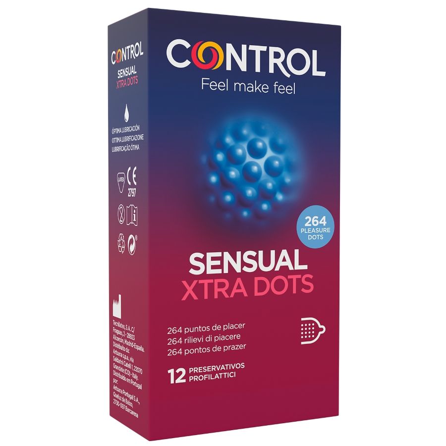 CONTROL - XTRA DOTS 12 UDS - Sexshoptuga  Sexshoptuga 