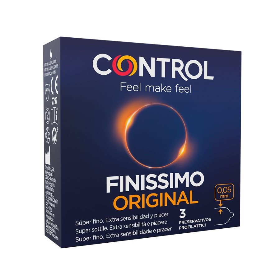 CONTROL - PRESERVATIVOS FINISSIMO 3 UNIDADES - Sexshoptuga  Sexshoptuga 