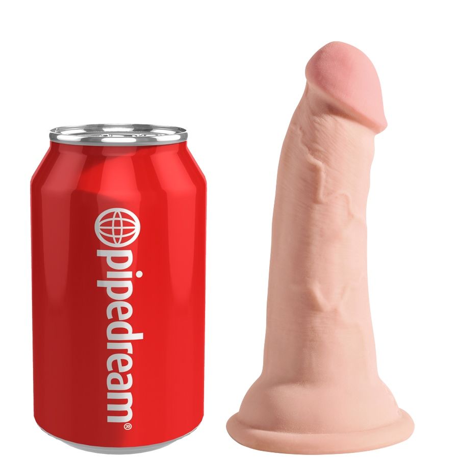 KING COCK - DILDO TRIPLA DENSIDADE 13 CM - Sexshoptuga 