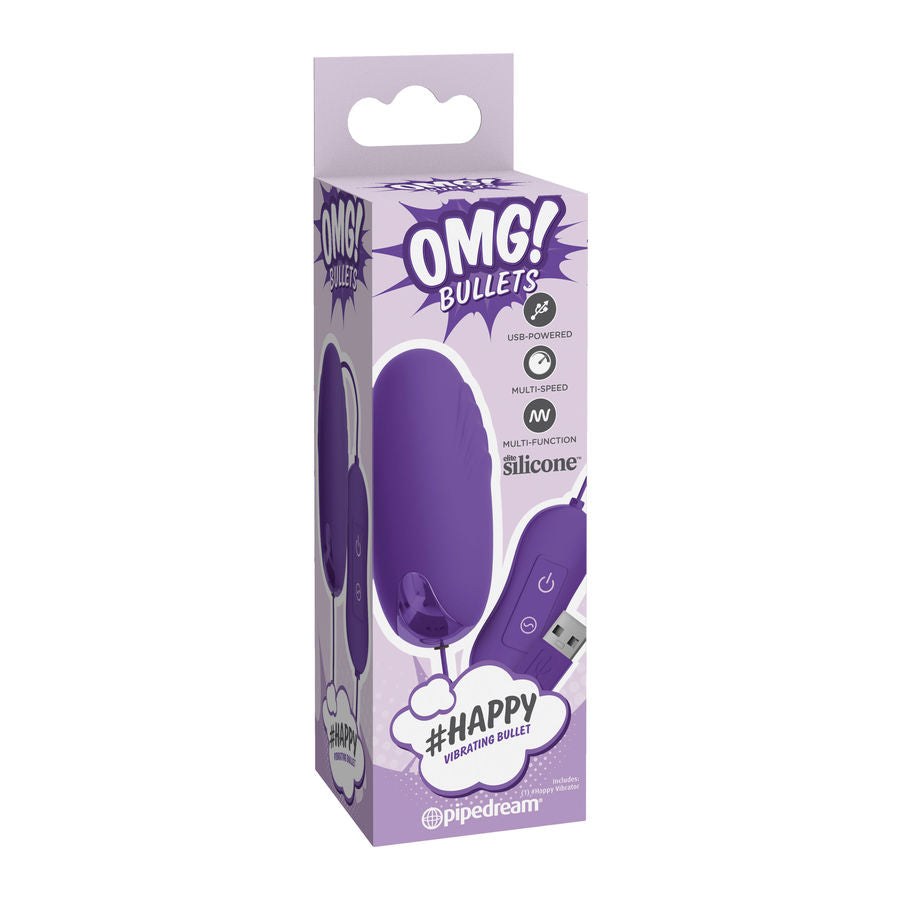 OMG - HAPPY POWERFUL LILAC VIBRATOR BULLET - Sexshoptuga 