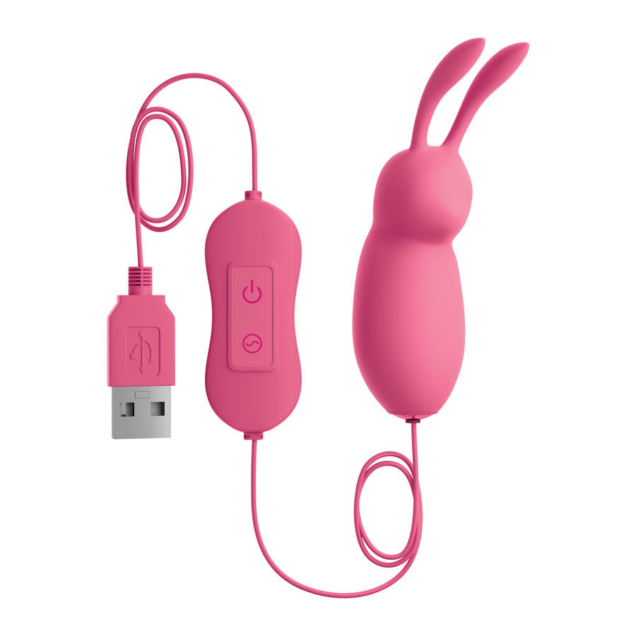 OMG - COELHO BONITO PODEROSO PINK VIBRATOR USB - Sexshoptuga 