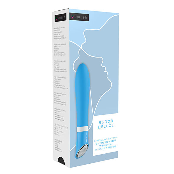 B SWISH - VIBRADOR BGOOD DELUXE AZUL - Sexshoptuga  Sexshoptuga 