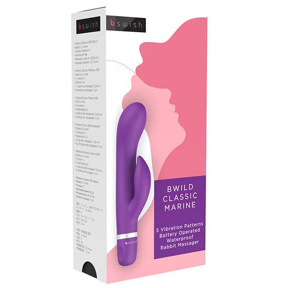 B SWISH - BWILD CLASSIC MARINE COELHO VIBRADOR ROXO - Sexshoptuga 