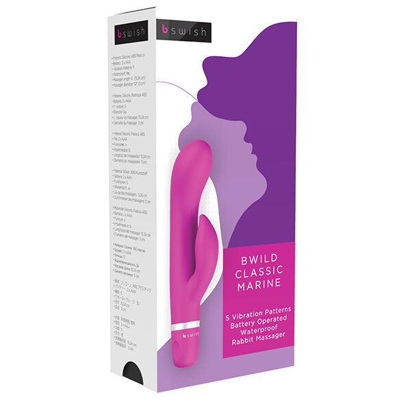 B SWISH - BWILD CLASSIC MARINE COELHO VIBRADOR CERISE - Sexshoptuga  Sexshoptuga 