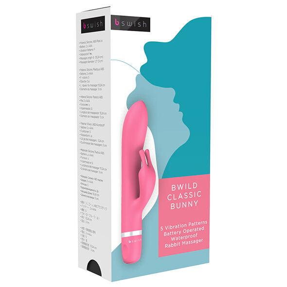 B SWISH - BWILD MASSAGER CLSSICO COM COELHO - MAGENTA - Sexshoptuga 