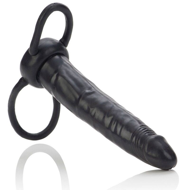 CALEXOTICS - ACOMODADOR DUPLO PENETRADOR PRETO - Sexshoptuga 