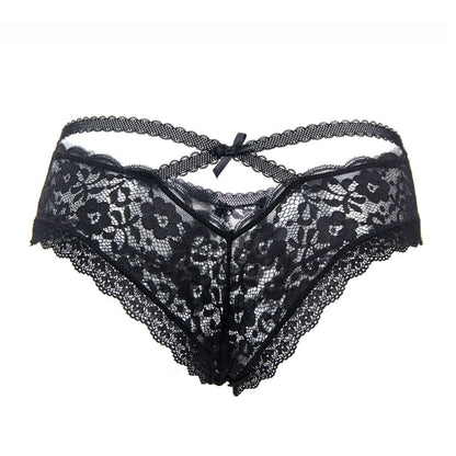 QUEEN LINGERIE - CALCINHA DE RENDA FLORAL S/M - Sexshoptuga 