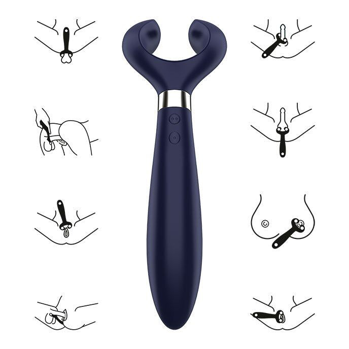 SATISFYER - ENDLESS FUN MULTI VIBRADOR 3 AZUL - Sexshoptuga  Sexshoptuga 