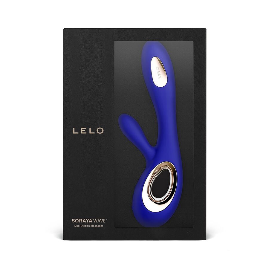 LELO - SORAYA WAVE VIBRADOR COELHO MEIA NOITE AZUL - Sexshoptuga 