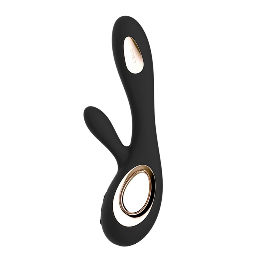 LELO - SORAYA WAVE VIBRADOR COELHO PRETO - Sexshoptuga 