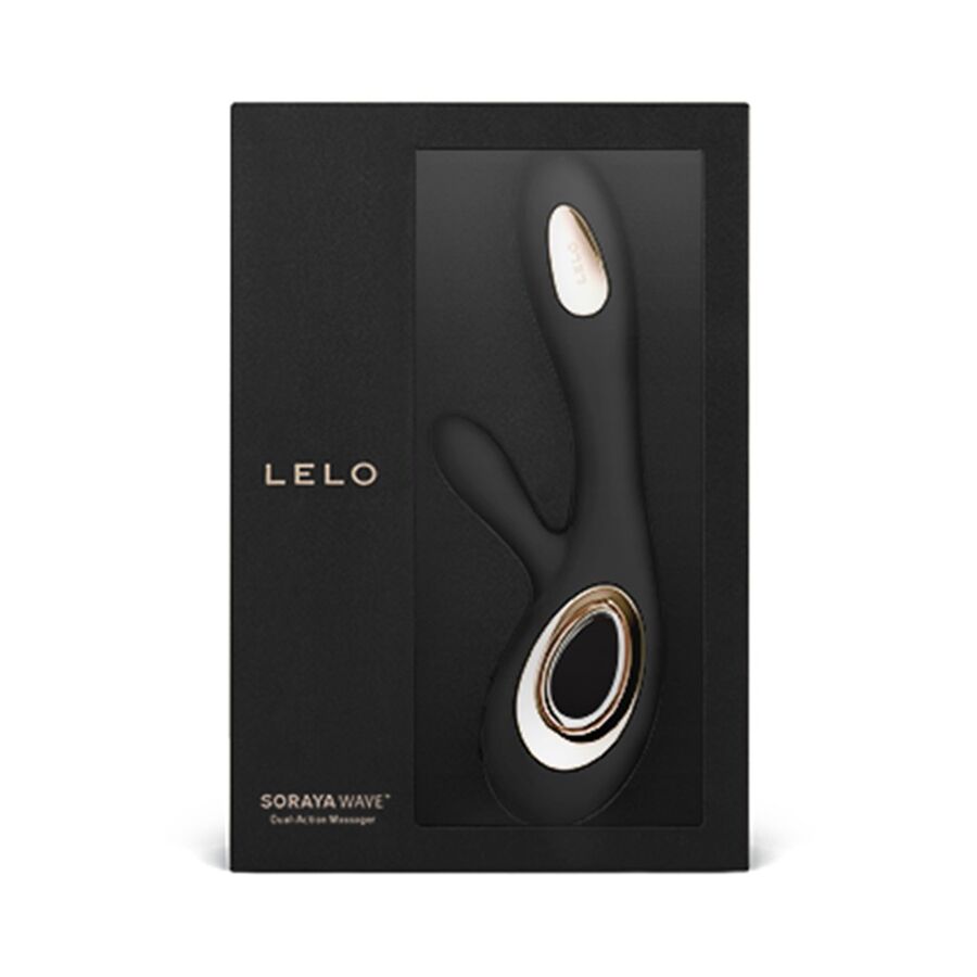 LELO - SORAYA WAVE VIBRADOR COELHO PRETO - Sexshoptuga  Sexshoptuga 