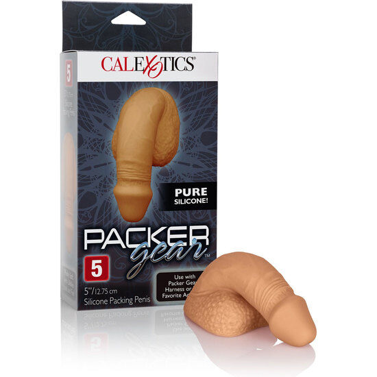 CALEXOTICS - EMBALAGEM DE SILICONE PÊNIS 12.75 CM CARAMELO - Sexshoptuga  Sexshoptuga 