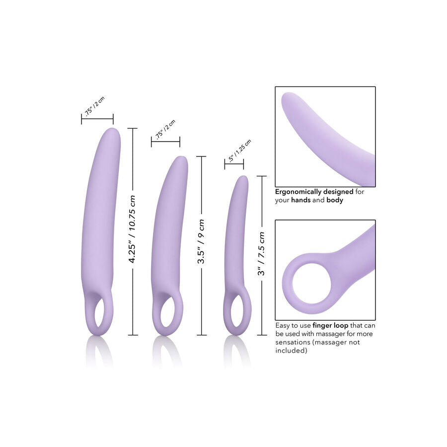 CALEXOTICS - DR LAURA BERMAN ALENA CONJUNTO DE 3 DILATADORES DE SILICONE - Sexshoptuga  Sexshoptuga 