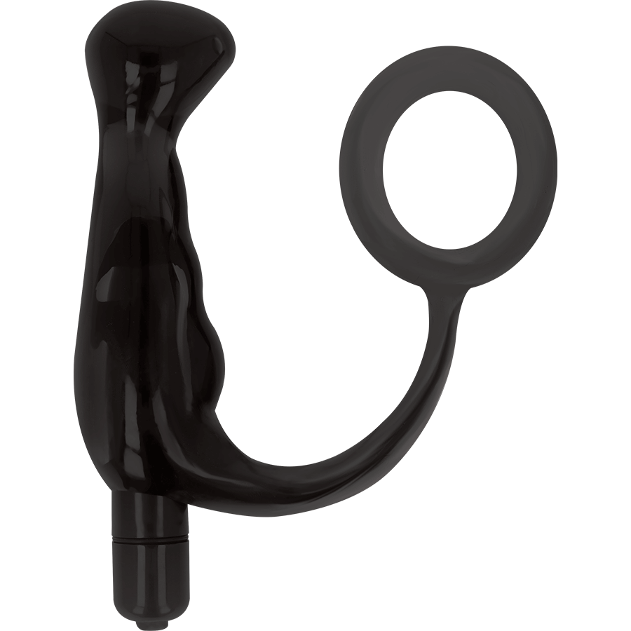 ADDICTED TOYS - VIBRADOR- PROST TICO PRETO 10 CM - Sexshoptuga  Sexshoptuga 