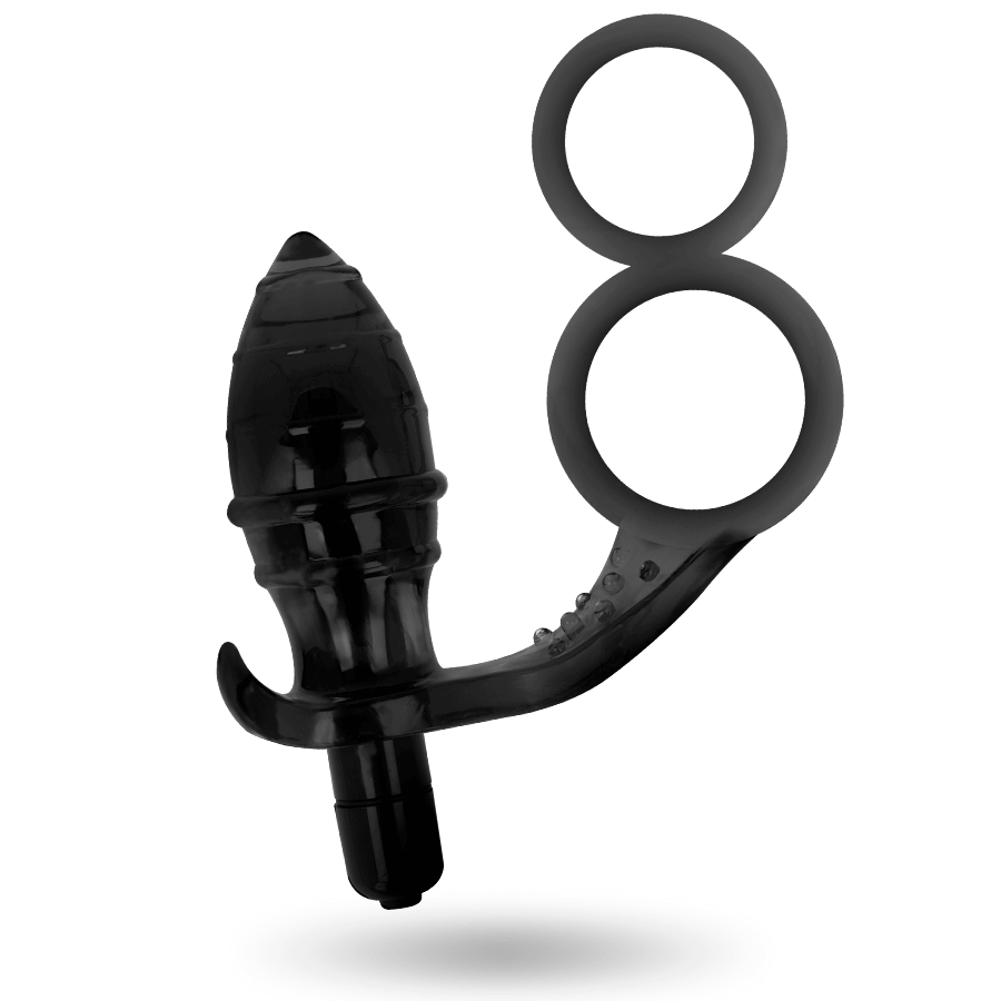 ADDICTED TOYS - PLUG ANAL COM ANEL DUPLO PRETO - Sexshoptuga  Sexshoptuga 