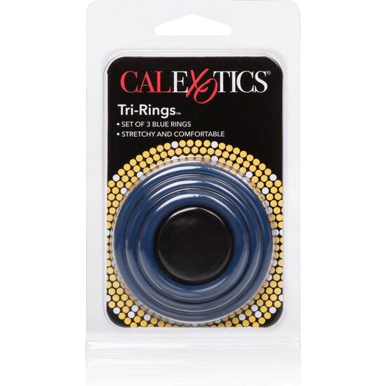 CALEXOTICS - TRI-ANÉIS AZUL - Sexshoptuga 