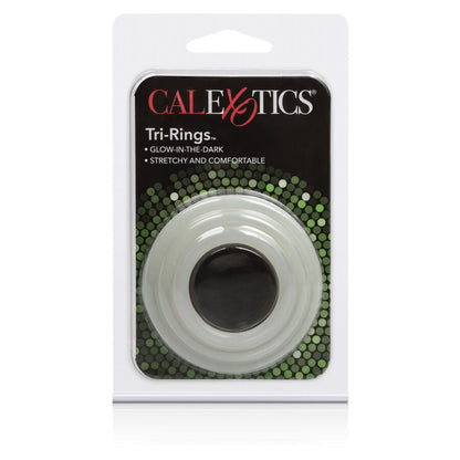 CALEXOTICS - TRI-RINGS BRILHA NO ESCURO - Sexshoptuga 