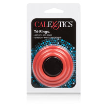 CALEXOTICS - CONJUNTO DE TRI-ANÉIS VERMELHO - Sexshoptuga  Sexshoptuga 