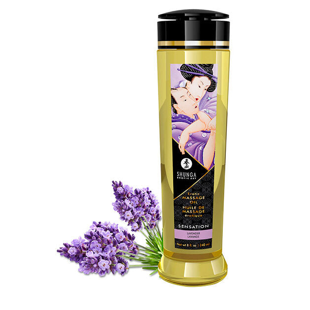 SHUNGA - ÓLEO DE MASSAGEM ERÓTICA SENSATION 240 ML - Sexshoptuga  Sexshoptuga 