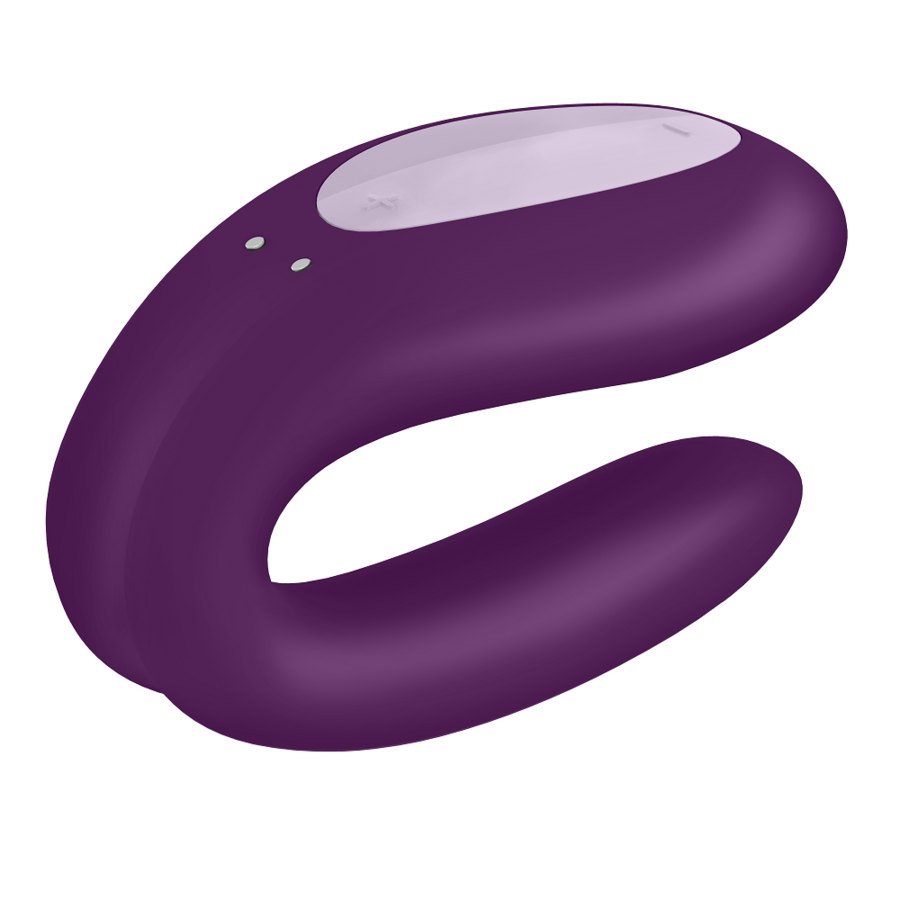 SATISFYER - DOUBLE JOY CON APP PRETO - Sexshoptuga  Sexshoptuga 