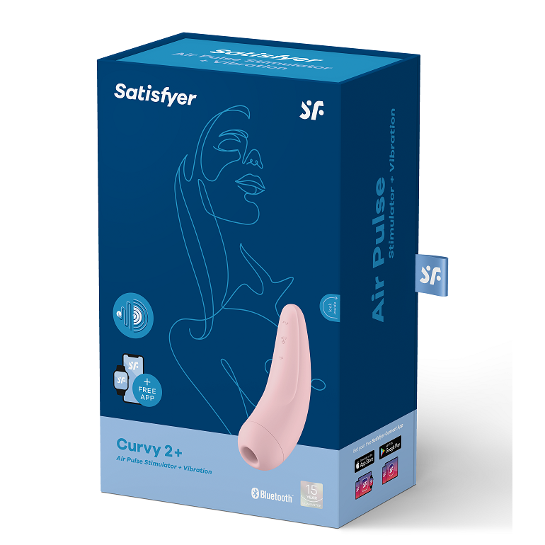 SATISFYER - CURVY 1 + VERMELHO ROSA - Sexshoptuga  Sexshoptuga 