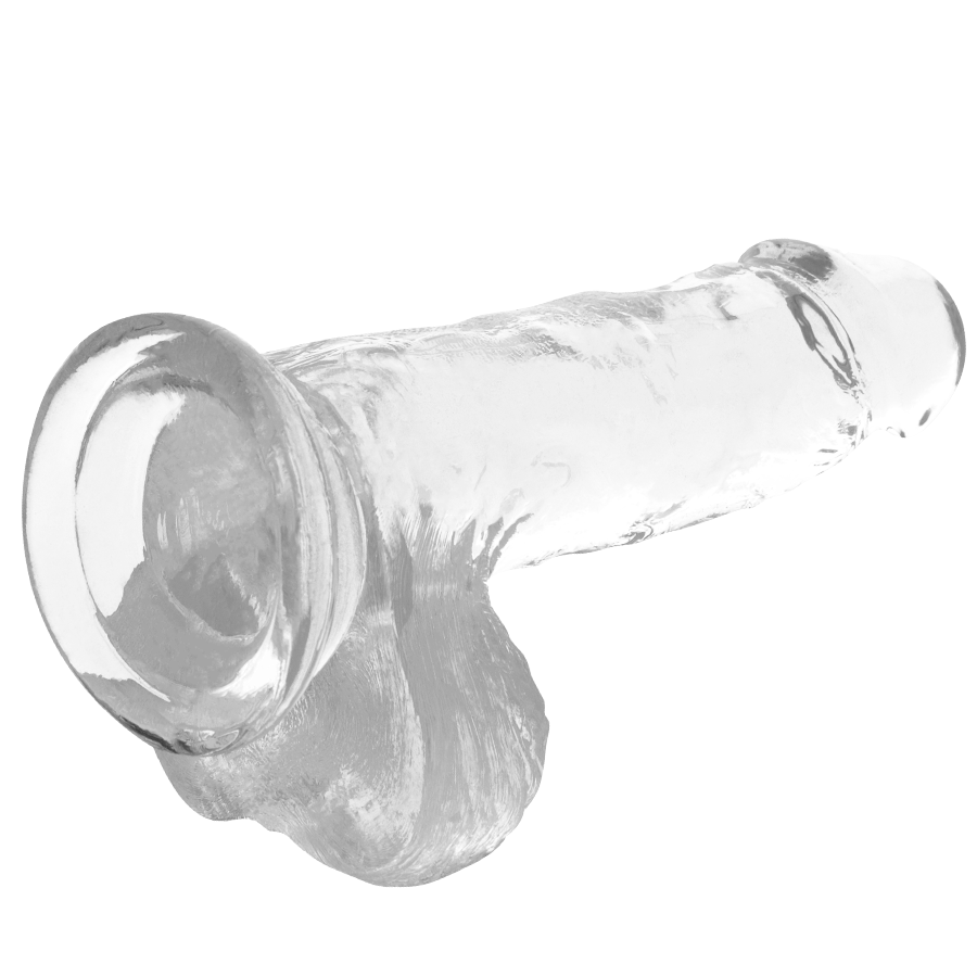 X RAY - DILDO TRANSPARENTE COM BOLAS 15.5 CM -O- 3.5 CM Sexshoptuga 