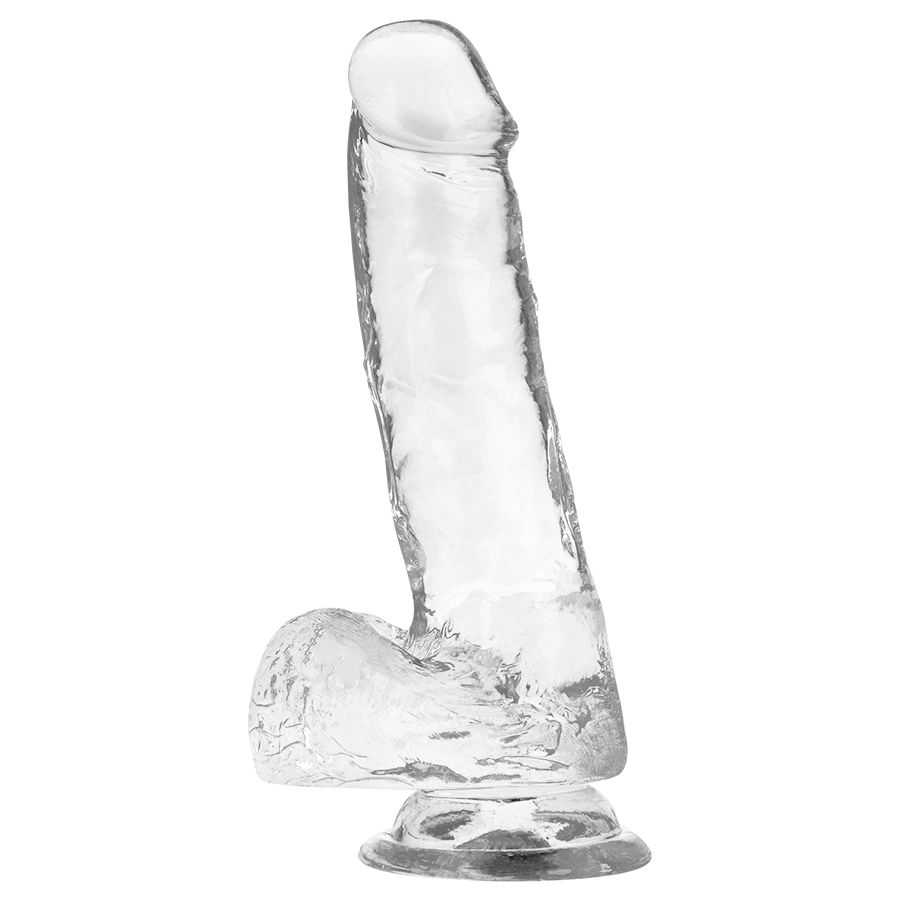 X RAY - DILDO TRANSPARENTE COM BOLAS 18.5 CM -O- 3.8 CM Sexshoptuga 