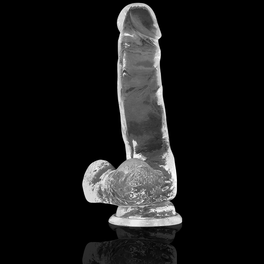 X RAY - DILDO TRANSPARENTE COM BOLAS 18.5 CM -O- 3.8 CM Sexshoptuga 