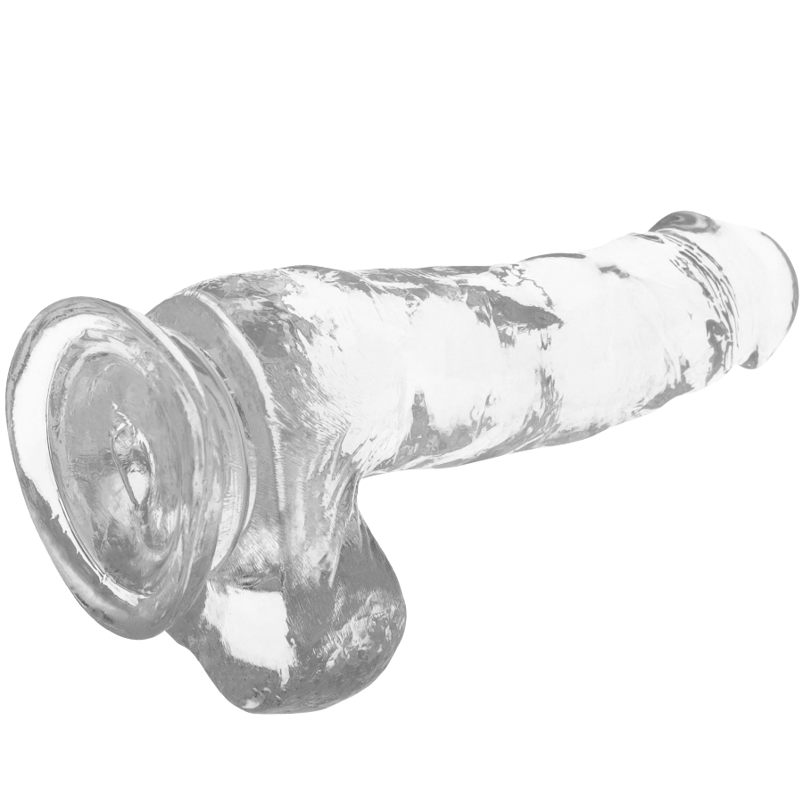 X RAY - DILDO TRANSPARENTE COM BOLAS 18.5 CM -O- 3.8 CM Sexshoptuga 