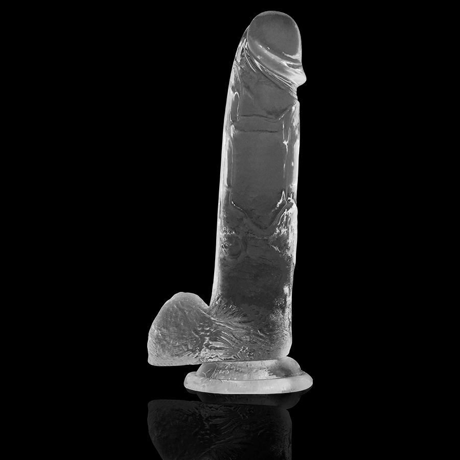 X RAY - DILDO TRANSPARENTE COM BOLAS 22 CM -O- 4.6 CM Sexshoptuga 