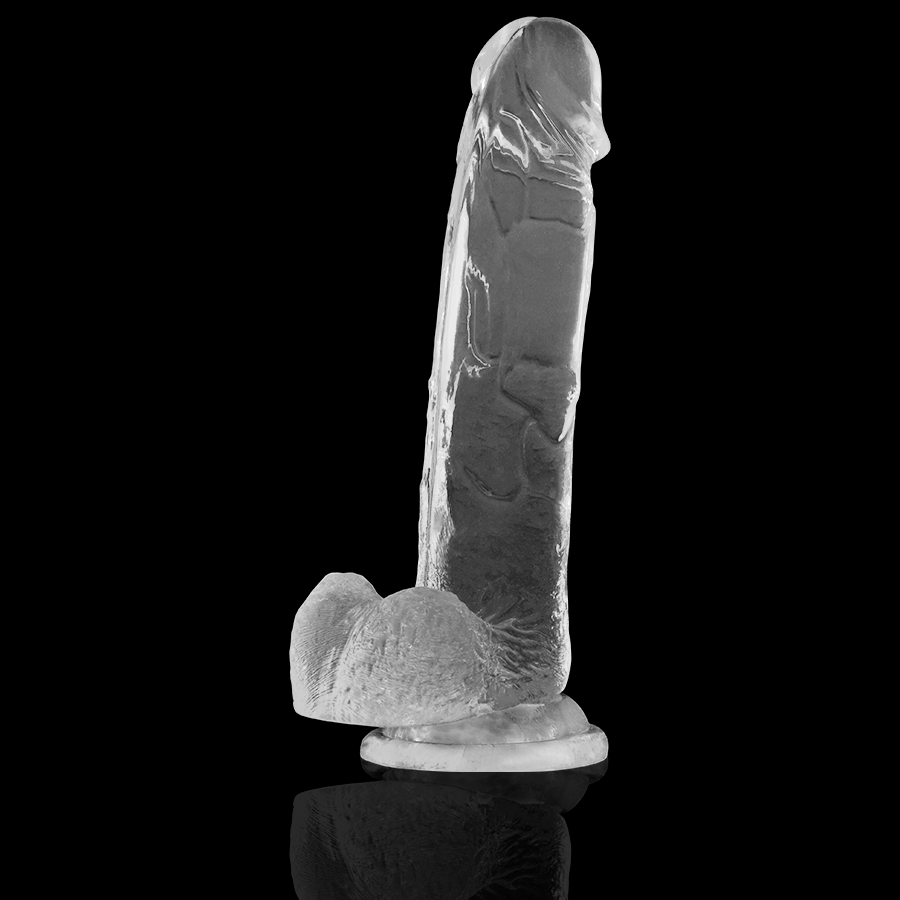 X RAY - DILDO TRANSPARENTE COM BOLAS 22 CM -O- 4.6 CM Sexshoptuga 