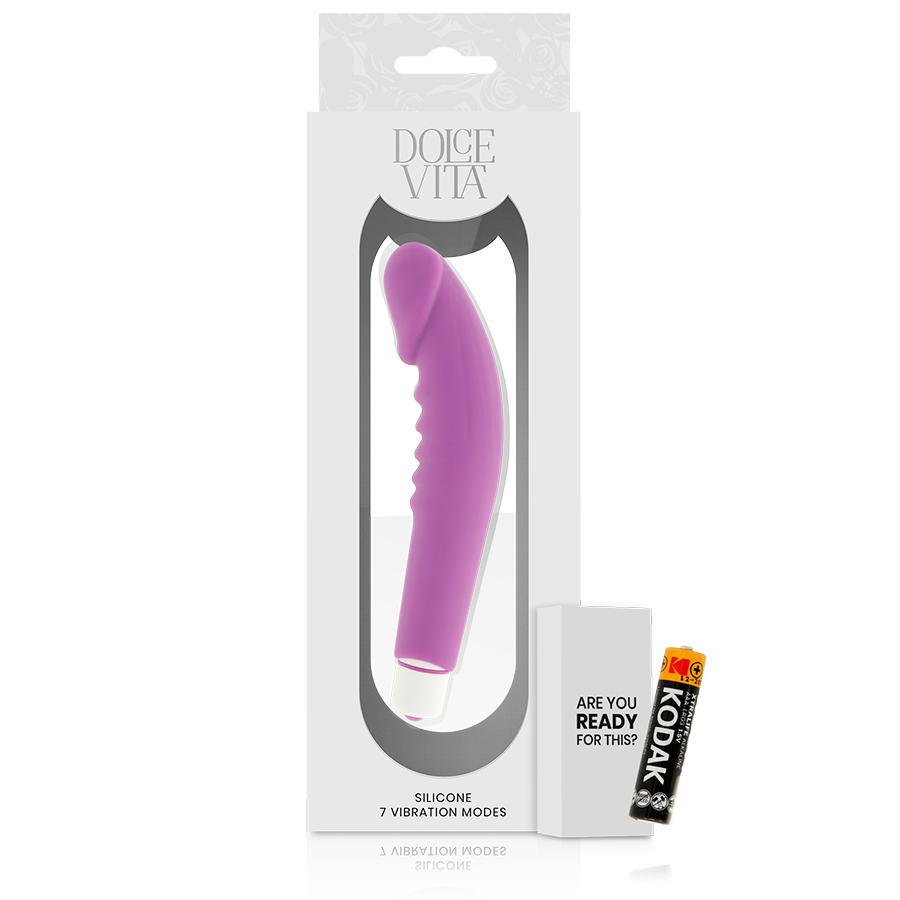 DOLCE VITA - REALISTIC PLEASURE PURPLE SILICONE - Sexshoptuga  Sexshoptuga 