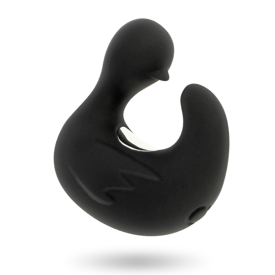 BLACK&SILVER - DEDAL DE PATO ESTIMULANTE DE SILICONE RECARREGÁVEL DUCKYMANIA - Sexshoptuga  Sexshoptuga 