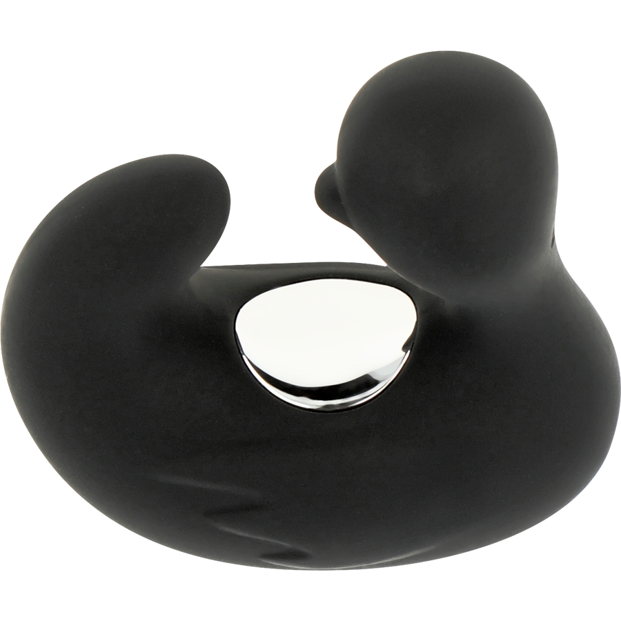 BLACK&SILVER - DEDAL DE PATO ESTIMULANTE DE SILICONE RECARREGÁVEL DUCKYMANIA - Sexshoptuga  Sexshoptuga 