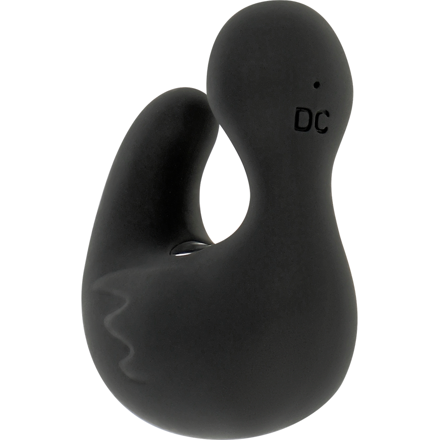 BLACK&SILVER - DEDAL DE PATO ESTIMULANTE DE SILICONE RECARREGÁVEL DUCKYMANIA - Sexshoptuga  Sexshoptuga 