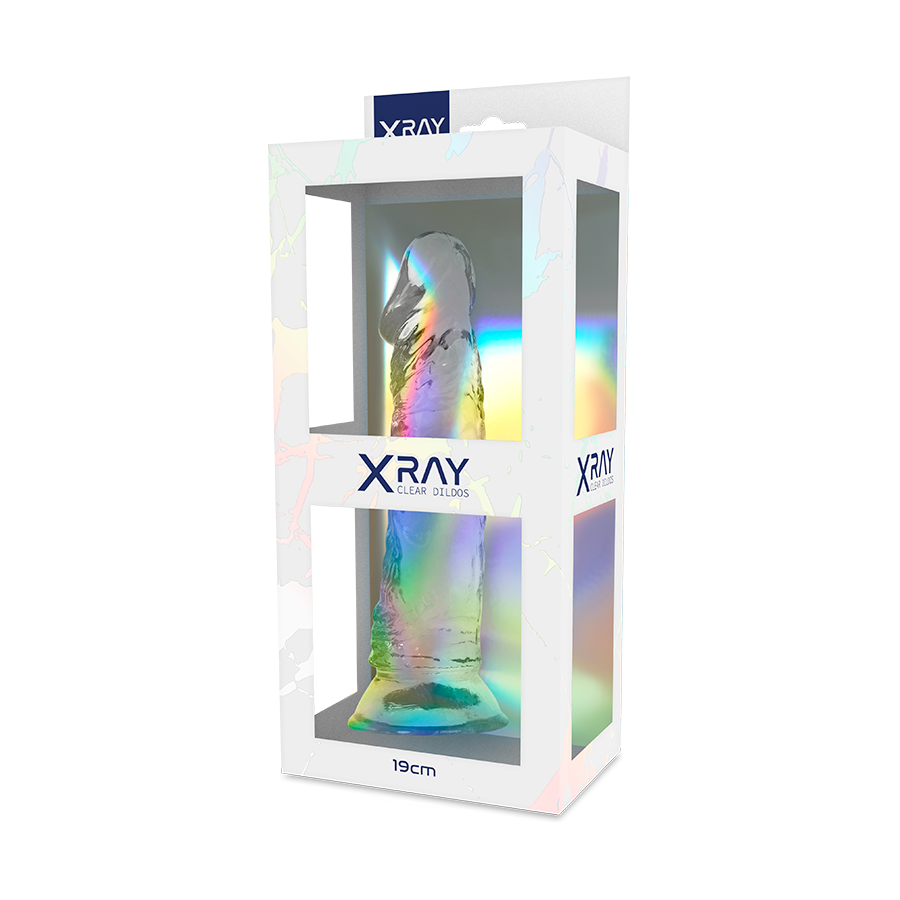 X RAY - DILDO TRANSPARENTE 19 CM -O- 4 CM - Sexshoptuga  Sexshoptuga 